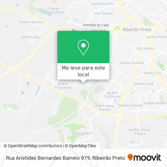 Rua Aristides Bernardes Barreto 979 mapa