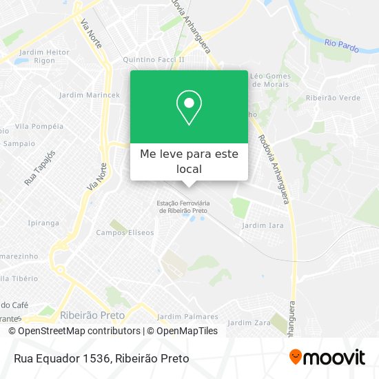 Rua Equador 1536 mapa
