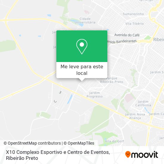 X10 Complexo Esportivo e Centro de Eventos mapa