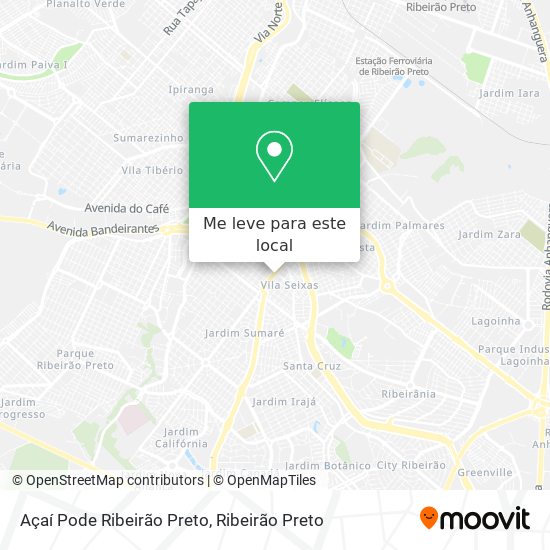Açaí Pode Ribeirão Preto mapa