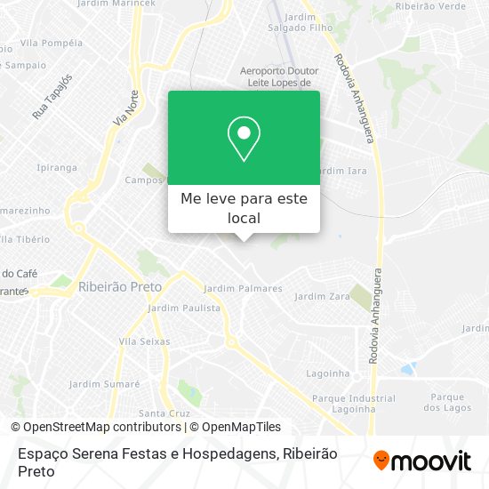 Espaço Serena Festas e Hospedagens mapa