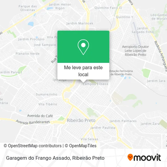 Garagem do Frango Assado mapa