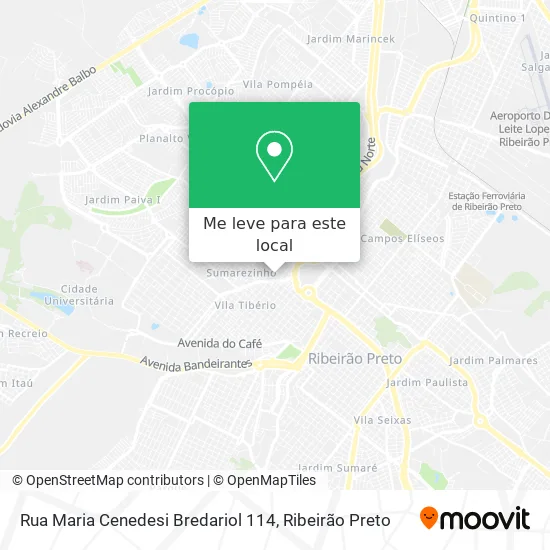 Rua Maria Cenedesi Bredariol 114 mapa