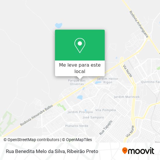 Rua Benedita Melo da Silva mapa
