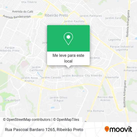 Rua Pascoal Bardaro 1265 mapa