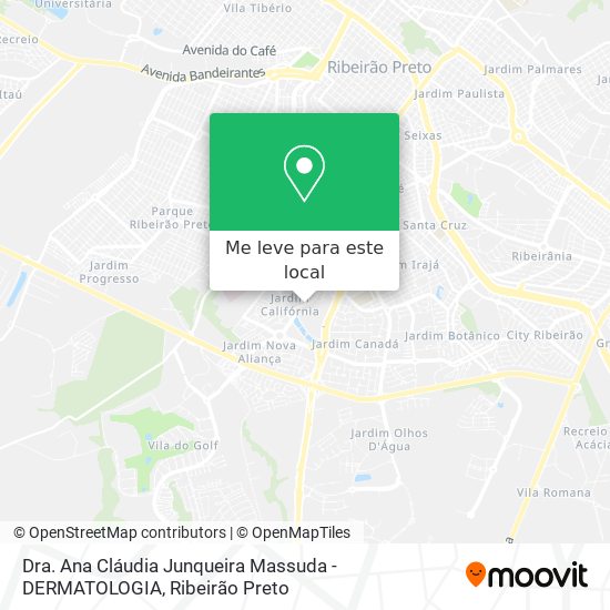 Dra. Ana Cláudia Junqueira Massuda - DERMATOLOGIA mapa