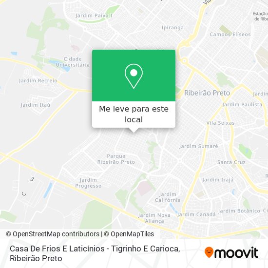 Casa De Frios E Laticínios - Tigrinho E Carioca mapa