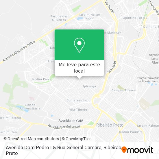 Avenida Dom Pedro I & Rua General Câmara mapa
