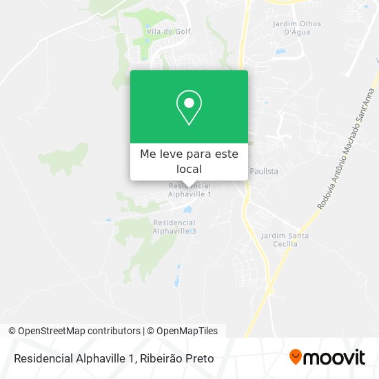 Residencial Alphaville 1 mapa