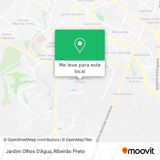 Jardim Olhos D'Água mapa