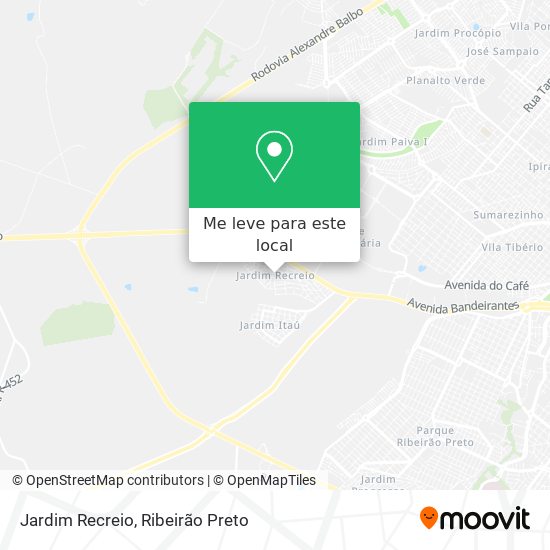 Jardim Recreio mapa