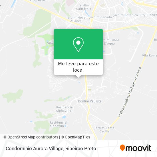 Condomínio Aurora Village mapa