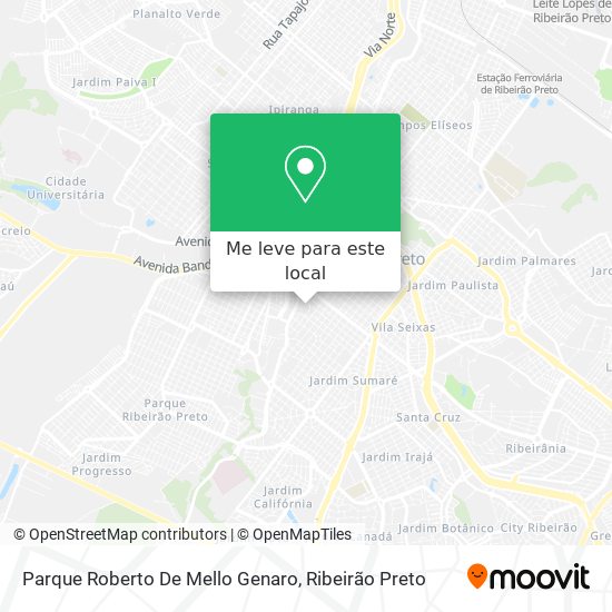 Parque Roberto De Mello Genaro mapa