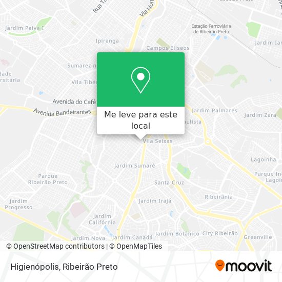 Higienópolis mapa