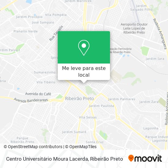 Centro Universitário Moura Lacerda mapa