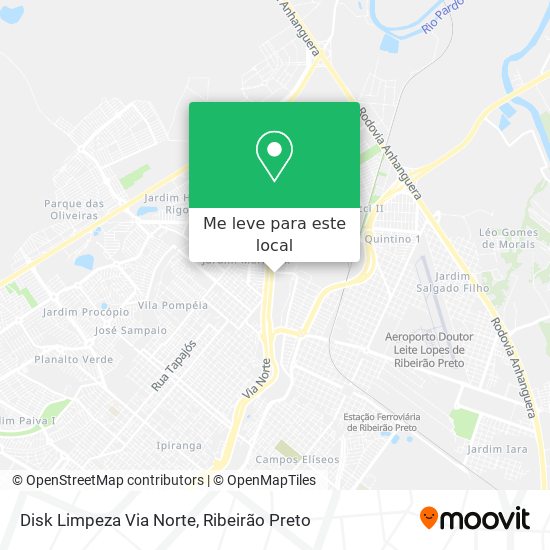 Disk Limpeza Via Norte mapa