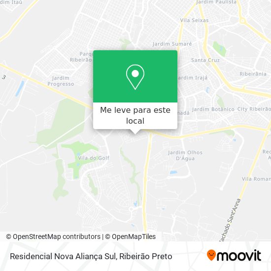 Residencial Nova Aliança Sul mapa