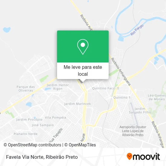 Favela Via Norte mapa