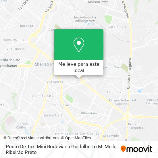 Ponto De Táxi Mini Rodoviária Guidalberto M. Mello mapa