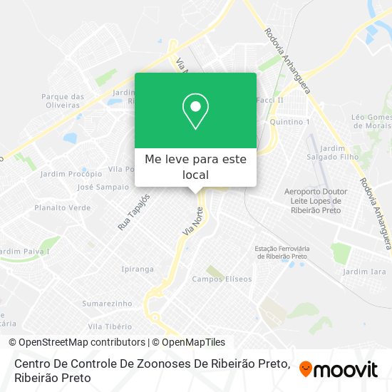 Centro De Controle De Zoonoses De Ribeirão Preto mapa