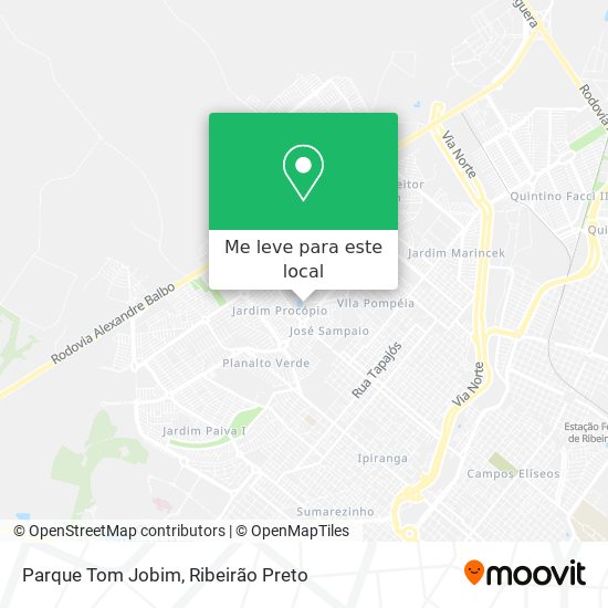 Parque Tom Jobim mapa