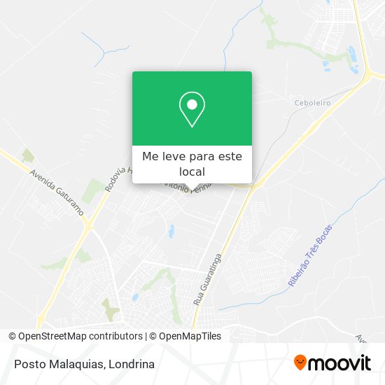 Posto Malaquias mapa