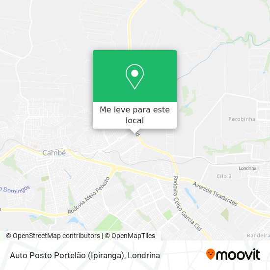 Auto Posto Portelão (Ipiranga) mapa