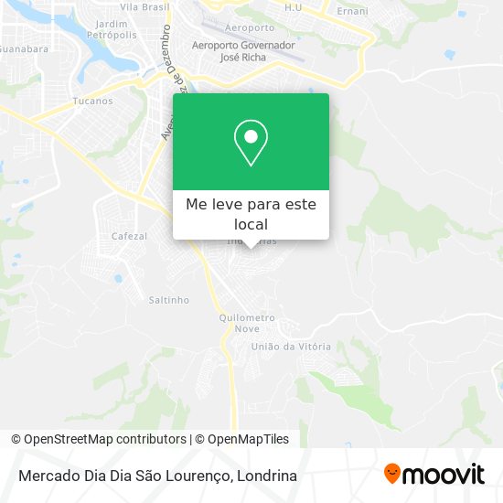 Mercado Dia Dia São Lourenço mapa