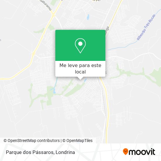 Parque dos Pássaros mapa