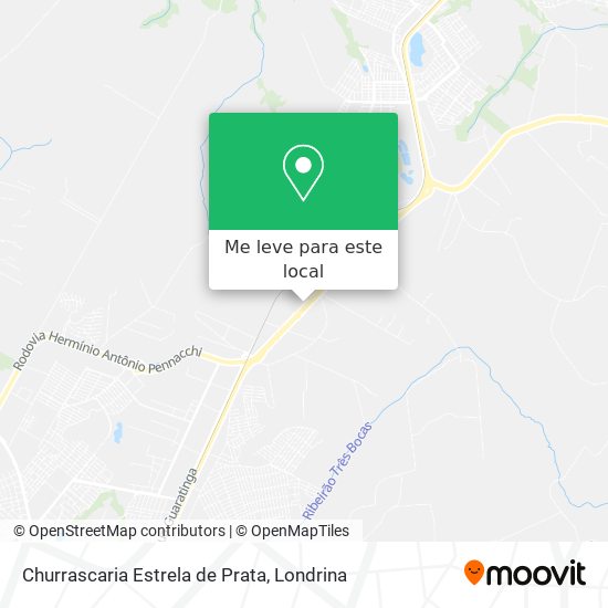 Churrascaria Estrela de Prata mapa