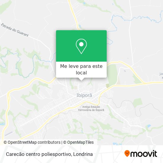 Carecão centro poliesportivo mapa