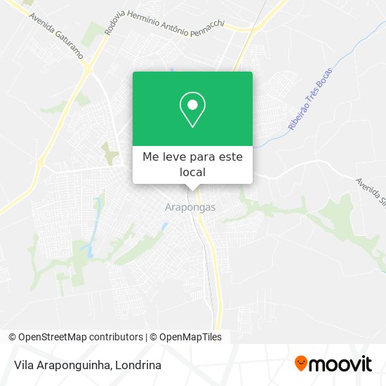 Vila Araponguinha mapa