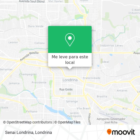 Senai Londrina mapa
