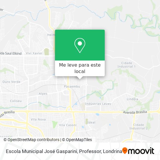Escola Municipal José Gasparini, Professor mapa