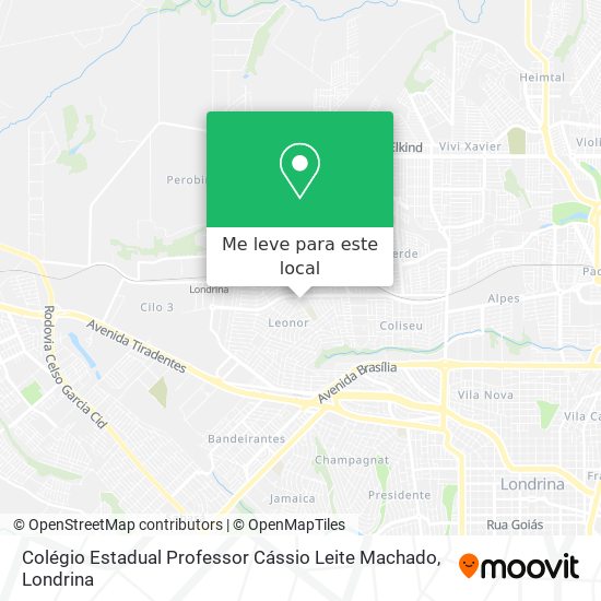 Colégio Estadual Professor Cássio Leite Machado mapa