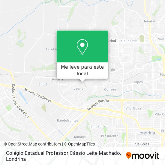 Colégio Estadual Professor Cássio Leite Machado mapa