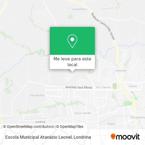 Escola Municipal Atanázio Leonel mapa