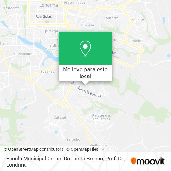 Escola Municipal Carlos Da Costa Branco, Prof. Dr. mapa