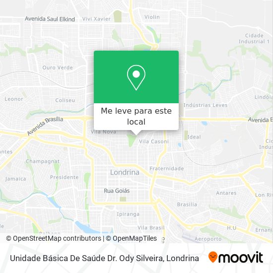 Unidade Básica De Saúde Dr. Ody Silveira mapa
