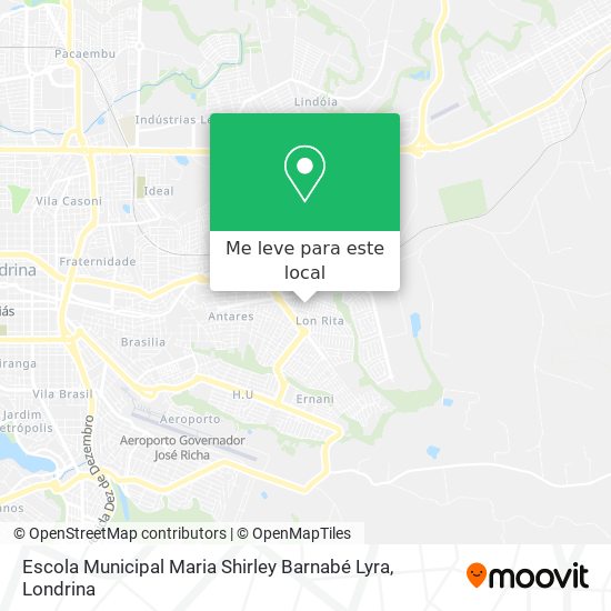 Escola Municipal Maria Shirley Barnabé Lyra mapa