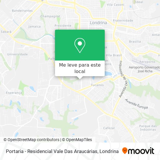 Portaria - Residencial Vale Das Araucárias mapa