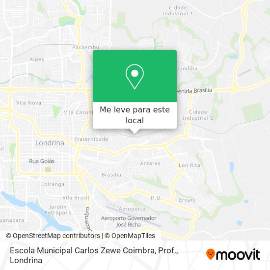 Escola Municipal Carlos Zewe Coimbra, Prof. mapa