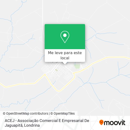 ACEJ - Associação Comercial E Empresarial De Jaguapitã mapa