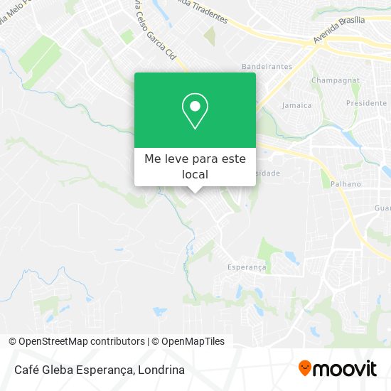 Café Gleba Esperança mapa
