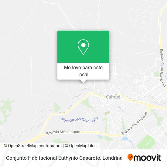 Conjunto Habitacional Euthynio Casaroto mapa