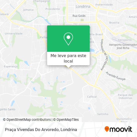 Praça Vivendas Do Arvoredo mapa