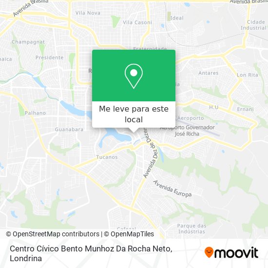 Centro Cívico Bento Munhoz Da Rocha Neto mapa
