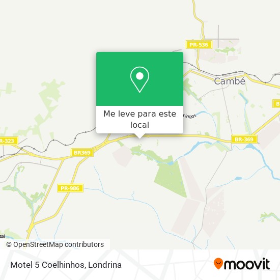 Motel 5 Coelhinhos mapa