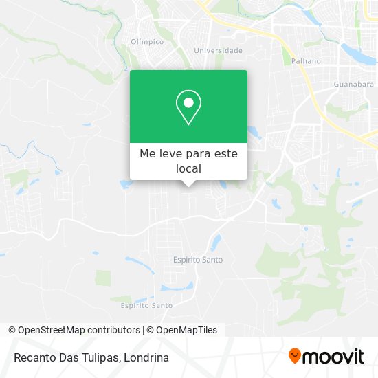 Recanto Das Tulipas mapa