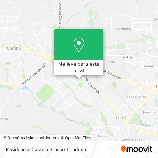 Residencial Castelo Branco mapa